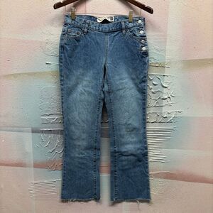 GAP Jeans 2 Side Button Cotton Denim Boho Hippie Chic Retro Preppy Y2K Casual 90